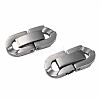 Non-Tarnish 304 Stainless Steel Fold Over Clasps STAS-N087-48B-01P-2