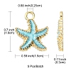 Alloy Enamel Pendants ENAM-YW0002-61D-4