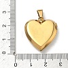 304 Stainless Steel Locket Pendants STAS-H255-02G-05-3