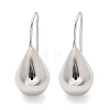 Teardrop Brass Dangle Earrings EJEW-B132-06P-4