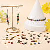 40G 8 Colors 2-Hole Baking Paint Glass Seed Beads SEED-TA0001-71-7