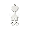 201 Stainless Steel Pendants STAS-B136-16P-1