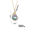 Cute and Stylish Phenix Glass Pendant Necklace ZV1349-6-1