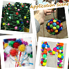 400Pcs Handmade DIY Doll Craft Pom Pom Balls FABR-SC0001-01A-03-7