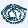 Electroplate Glass Beads Strands EGLA-A044-P8mm-B12-2