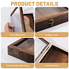 Wood Insect Specimen Display Cases with Visible Window CON-CA0001-035B-4