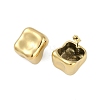 Ion Plating(IP) 304 Stainless Steel Square Stud Earrings for Women EJEW-K281-25G-1