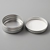 Aluminium Shallow Round Candle Tins AJEW-WH0312-58E-2