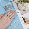 40Pcs 2 Colors Alloy Buttons DIY-CY0004-02-3