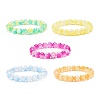 10MM Candy Color Acrylic Round Beaded Stretch Bracelet for Women BJEW-JB07585-1