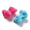 Flocky Acrylic Beads X-OACR-E020-10-3