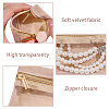 Velveteen Jewelry Zipper Bags ABAG-WH0048-84-4