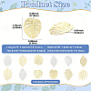 20Pcs 5 Styles Rack Plating Brass Filigree Pendants KKC-FS0001-05KCG-3