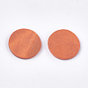 Painted Wood Cabochons WOOD-T021-17I-2