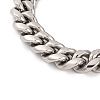 Tarnish Resistant 304 Stainless Steel Curb Chains Bracelets BJEW-E346-21P-01-2