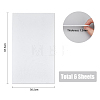 6 Sheets Ceramic Fiber Fireproof Paper DIY-FH0001-05-2