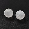 Frosted Transparent Acrylic Beads OACR-F013-12L-3