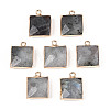 Natural Labradorite Faceted Pendants G-T139-95A-1