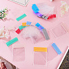 40Pcs 8 Colors Transparent EVA Packaging Resealable Bags ABAG-TA0002-29A-6