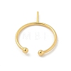 Brass Open Cuff Ring Settings KK-G518-04G-03-3