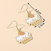 Zinc Alloy Enamel Dangle & Drop Earrings FS-WGC3D93-15-1