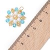 TOHO Glass Seed Beaded Pendants PALLOY-MZ01276-01-4