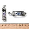 Natural Fluorite Faceted Pointed Bullet Shaped Big Pendants G-P613-01AS-03-3