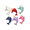 304 Stainless Steel Enamel Charms STAS-Q363-14C-G-1