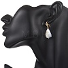 Teardrop Natural Keshi Pearl Dangle Earrings EJEW-JE06977-4