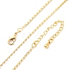 Brass Link Chain Necklaces for Women NJEW-D302-13G-2