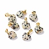 Natural Dalmatian Jasper Pendants G-C023-07H-1