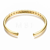 Brass Micro Pave Clear Cubic Zirconia Cuff Bangles BJEW-N302-005H-NF-2