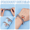 2Pcs Iron Stretch Chains Multi-strand Bracelets Set BJEW-BC0001-26-4
