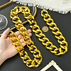 1Pc Acrylic Cuban Link Chain Necklaces for Men NJEW-SP0001-09B-G-4