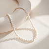 Potato Natural Freshwater Pearl Beaded Necklaces NJEW-G153-05G-4