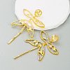 Alloy Dangle Stud Earrings WG85C04-01-4