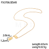 304 Stainless Steel Lariat Necklaces STAS-OY015-61G-2