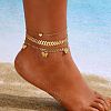 Alloy Double/Multi Layer Chain Anklets for Women WG9DD83-09-1