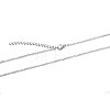 Non-Tarnish 304 Stainless Steel Cable Chain Necklace X-STAS-T040-PJ204-50-2