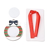 Christmas Themed Sublimation Blank Alloy Pendant Decorations DIY-L070-01A-2
