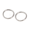 Tarnish Resistant 304 Stainless Steel Saw Cut Open Jump Rings STAS-N015-04-10x1mm-1