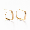 Brass Half Hoop Earrings KK-R117-020-NF-5