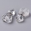 Hexagon Natural Quartz Crystal Perfume Bottle Pendants G-H241-03E-P-2