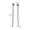 304 Stainless Steel Ball Head Pins X-STAS-M010-25mm-01-5