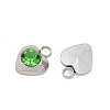 201 Stainless Steel Rhinestone Pendants RB-CBABFDA-15P-2