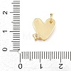 Brass Micro Pave Clear Cubic Zirconia Charms KK-CBACF03-04G-C-3