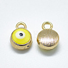 Light Gold Plated Alloy Charms LS-ENAM-S117-27E-2