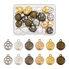 36Pcs 6 Colors Alloy Charms FIND-CW0001-19-1