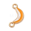 Fruit Theme Alloy Enamel Connector Charms AL-CBA95F4-01KCG-01-1