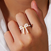Imitation Pearl Finger Rings for Women PO9869-1